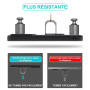 Yohii Coque pour Xiaomi Redmi Note 17 5G / 4G, Noir | 2 Verres Trempés [ Glissière Cache Webcam ] con Support Métal Annulaire à 