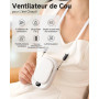 ViSSKO Ventilateur de Taille Portable, Ventilateur à Pince pour la Taille 2000mAh, 4 Vitesses Réglables, Ventilateur de Ceinture