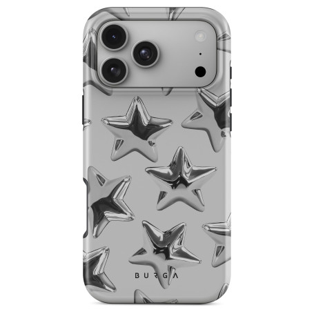 BURGA Coque Unisexe pour iPhone 17 Pro Max – Design Hybride Double Couche avec TPU Anti-Choc, Finition Résistante aux Rayures et