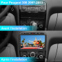 AWESAFE Autoradio Android 13 pour Peugeot 308 408 (2007-2013) | 6Go+128Go | 4G LTE | Écran Tactile 9 Pouces | CarPlay & Android 