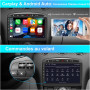 AWESAFE Autoradio Android 13 pour Peugeot 308 408 (2007-2013) | 6Go+128Go | 4G LTE | Écran Tactile 9 Pouces | CarPlay & Android 