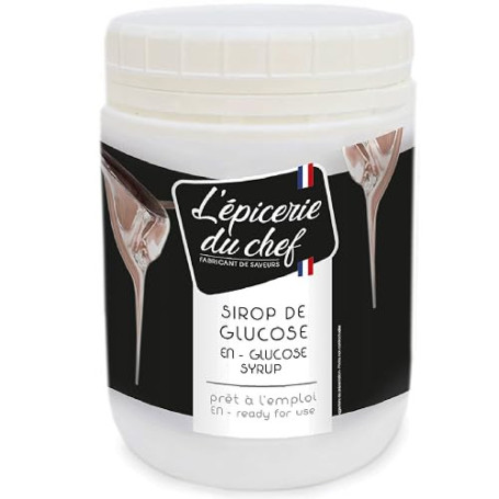 Épicerie du Chef - Sirop de Glucose Pâtissier 1kg - Prêt à l’emploi - Pour Pâtisseries, Desserts, Confiseries & Glaces - Fabriqu