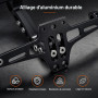 SLIAXINT Support de Plaque Moto Réglable, Porte Moto en Alliage Aluminium | Support de Plaque D'Immatriculation Moto Universel, 