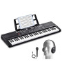 VEVOR Clavier Piano Numérique, 61 Touches, Ensemble Piano à Clavier Électrique Portable, 200 Tons, 200 Rythmes, 60 Chansons de D