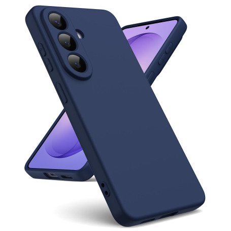 Oududianzi-Coque pour Samsung Galaxy S26 5G Silicone Liquide, Bleu Nuit | Intérieur Microfibre, Housse Protection Antichoc, Étui