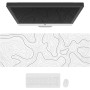 Mis.Moon Grand Tapis de Souris de Jeu, Cartes Topographiques avec Bords Cousus, Tapis de Souris de Jeu, éLéGant avec sous-Couche