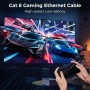 CABNEER Câble Ethernet 3 m RJ45 Cat 8 Réseau 40Gbps 2000MHz Haut Débit | Cable Reseau Nylon Tressé CAT8, Double Blindage LAN Câb