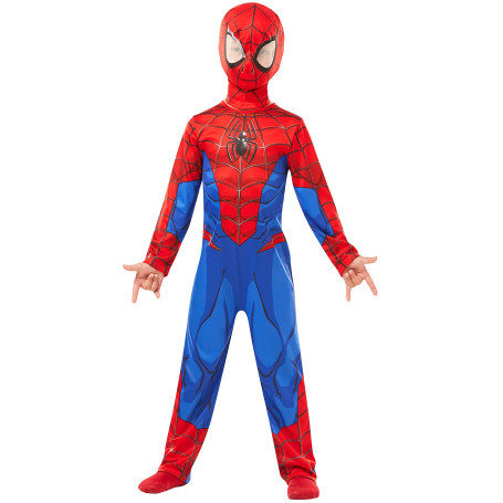 Rubie's Garçon Marvel Spider-Man Costume classique pour enfant, Bleu-rouge, M (5 - 6 ans / 116 cm)