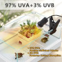PewinGo Lampe Chauffante Tortue, Lampe Reptiles et Amphibiens avec 1 Ampoule Halogènes UVA UVB de 50W, pour Tortue, Caméléon etc