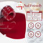Born Pretty Vernis Gel UV Noël Vert Sapin Rouge Bordeaux Vert - Vernis à Ongles Semi-Permanent Paillettes Or Paillettes Multicol