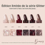 Modelones Vernis Semi Permanent,Vernis Gel UV Semi Permanent Paillettes Nude Rouge Brun Étincelles 6 Couleur Vernis à Ongles Soa
