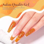 Born Pretty Vernis à ongles UV Orange Glitzer Rot Dunkelpflaume Braun | Vernis à ongles gel pour l'automne et l'hiver - Vernis U