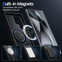JETech Coque Magnétique pour Samsung Galaxy S24 Ultra, Noir | Compatible avec MagSafe, Dos Translucide Mat, Étui Housse Protecti