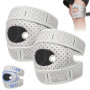 Fefod Genouillère Ortho, 2PCS Stabilisateur de tendon rotulien réglable, Sofela Ortho Rotule, Sangle de Maintienpour tendons rot