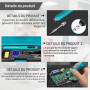 Kit de fer à souder sans fil à souder sans fil, rechargeable par USB, avec écran LCD, température réglable de 200 à 450 °C, fer