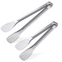 Extodry Lot de 2 pinces de cuisine en acier inoxydable 304 (30.5 cm, 22.9 cm), pince de cuisine, pince à barbecue, pince résista