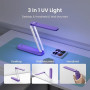 Resiners Lampe UV, rechargeable 3-en-1 pliable, AirWave Pro | Design réglable 3-en-1 pour durcissement sur bureau, à main ou mur