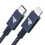 RAMPOW Cable iphone MFi Certifié Cable USB C vers Lightning Nylon Tressé 1M | Charge Rapide, Chargeur iPhone Power Delivery 3.0 