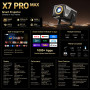 Vidéoprojecteur Intelligent Google TV Compatible 4K,Hi-FI Audio, Auto Focus | X7PRO Natif 1080P FHD Smart Portable Vidéo Project