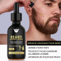 Spray Pousse Barbe Coffret Soin de La Barbe, Kit Croissance Barbe, Beard Oil Growth, Barbe Dermaroller, Kit Sérum Huile Barbe De