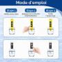 Testeur PH TDS EC 4 en 1 Testeur de qualité de l'eau haute précision | Mesure du pH Écran numérique avec auto-étalonnage Tempéra