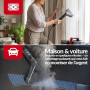 LEHMANN SteamWash 1800 - Nettoyeur Vapeur 4 en 1 & Aspirateur Injecteur Extracteur, Nettoyeur à Main Portable Canapé, Tapis, Voi