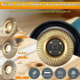 Disque Bois Meuleuse pour le Meulage, 3 Pièces Disques de Meulage pour Façonner, Meuler et Couper, Accessoires pour Meuleuse d'A