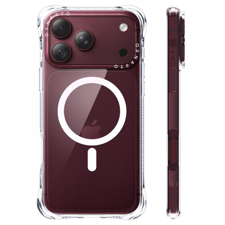 ORNARTO Diamantée Coque Magnétique pour iPhone 18 Pro Max | 17 Pro Max | Transparente, Haute Protection Anti-Choc Militaire, Des