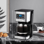 Taylor Swoden Cafetiere Filtre Programmable 24h, 1.5L, 10 à 12 Tasses,Noir | Maintien au Chaud 40min, Anti-goutte, Infusion Rapi