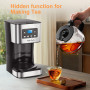 Taylor Swoden Cafetiere Filtre Programmable 24h, 1.5L, 10 à 12 Tasses,Noir | Maintien au Chaud 40min, Anti-goutte, Infusion Rapi