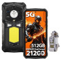 Ulefone Armor 29 Pro Téléphone Portable Incassable 5G, 32Go+512Go/SD-2To 21200mAh 120W AI Smartphone 50MP + 64MP Vision Nocturne