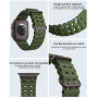 TiMOVO Bracelet Ocean Compatible avec Apple Watch Ultra 4/3/2/1 49 mm | Bracelet Sport Respirant avec Connecteur Métallique Amél