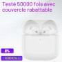 Étui de Chargement sans Fil Compatible avec AirPods 4ème génération (2024), étui de Chargement USB-C avec Bouton de synchronisat