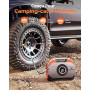 ETENWOLF S6 19200mAh Compresseur à Air Portatif - 11,03 Bar Pompe à Air Électrique - Pompe à Velo Electrique - Numérique 7 Modes