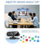 Webcam 1080P, Full HD Camera PC avec Microphone, Grand Angle 90 ° 30fps | Web Cam USB, Autofocus Micro Antibruit, Caméra USB Plu