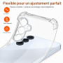 ivoler Coque pour Samsung Galaxy A35 5G, Ultra Transparent Étui de Protection en Silicone Antichoc avec Coins Renforcés, Clair M