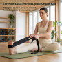 Slim Panda Sangle Yoga 180/250 cm pour Meilleurs Étirements, Ceinture Yoga avec Fermeture en Métal pour Les Yogis Débutants et C