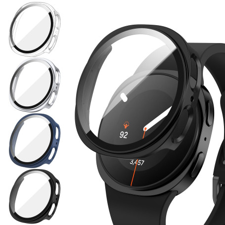 Neitra 4 Pièces PC Coque pour Samsung Galaxy Watch 9 8 40mm Protection | Coques avec Protecteur D'écran en Verre Trempé, étui de