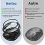Neitra 4 Pièces PC Coque pour Samsung Galaxy Watch 9 8 40mm Protection | Coques avec Protecteur D'écran en Verre Trempé, étui de