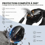 Neitra 4 Pièces PC Coque pour Samsung Galaxy Watch 9 8 40mm Protection | Coques avec Protecteur D'écran en Verre Trempé, étui de