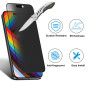 Mothca Verre Trempé Anti Espion pour iPhone 15 Pro Mat, Vitre Protection Ecran Privacy Matte à Couverture Complète, 9H Dureté, A