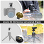 JJC Adaptateur à vis pour sabot froid pour appareil photo DJI Mic 1 - Sabot de flash monté avec filetage de trépied 1/4-20