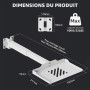 PUTORSEN Support pour Projecteur Videoprojecteur Plafond,Max.10 kg | Réglable en Hauteur Support Videoprojecteur Mural,Gestion C