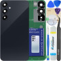 LUVSS Vitre Arrière pour Samsung Galaxy A55 SM-A556B/DS Noir Coque Cache Batterie avec Lentille de Caméra, Adhésifs, Kit Outils,