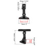 QWORK® Lot de 2 Supports muraux universels pour Enceintes, Inclinaison et Rotation à 180°, Charge maximale 13,6 kg