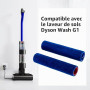 WuYan Brosse à double tambour pour Dyson Wash G1 Accessoire de nettoyage de sol Anti-traces de balayage