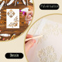 Yuomeaz Lot de 6 pochoirs créatifs réutilisables pour peinture, gabarit de bordure d'angle vintage pour mur, meubles, scrapbooki