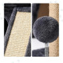 Relaxdays Arbre à Chat avec Niche, griffoir et Plate-Forme, Gris foncé | niche moelleuse pour chat, H x l x P : 38,5 x 54 x 45 c