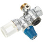 Caleffi 526152 Unité de Sécurité Chaudière et Batterie avec Vanne d'arrêt et Distributeur Réglable, 10 kW, 3/4"