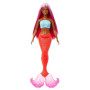 Barbie Sirène avec Cheveux Magenta et Accessoires fantastiques | Serre-tête, silhouette ronde avec bustier coquillage et queue r